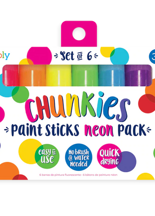 Ooly verfstiften Chunkies Paint Sticks 6 stuks Neon