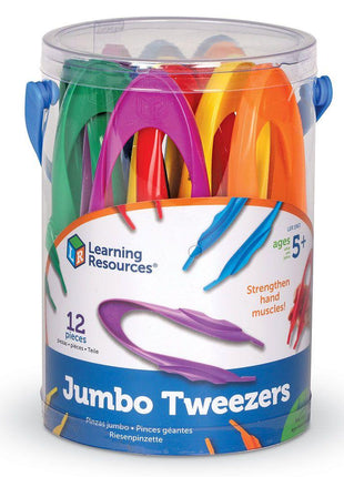 Learning Resources 12 jumbo tweezers in verpakking