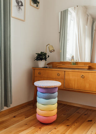 Stapelstein stapelstenen pastel 6 stuks + confetti balance board