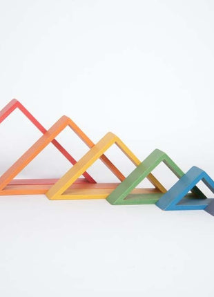 Tickit rainbow architect driehoeken op een rij