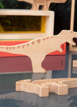 Tickit 10 houten dinosaurussen