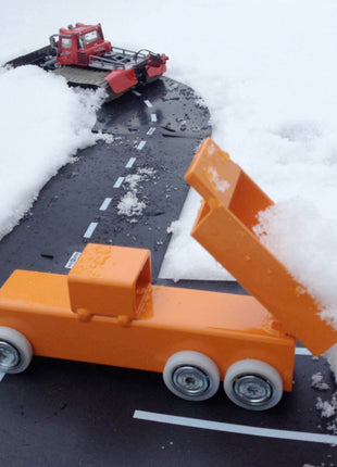 met waytoplay in de sneeuw spelen flexibele autobaan voor buiten