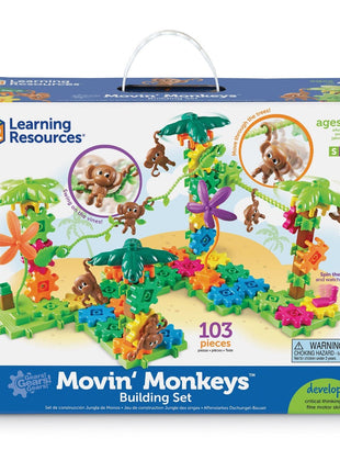 Learning Resources Gears! Gears! Gears! Movin' monkeys bouwset verpakking