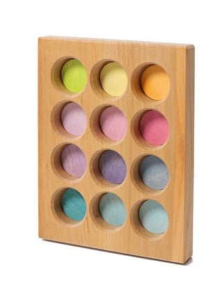 Grimm`s houten sorteerbord in pastelkleuren