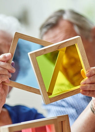 Tickit vierkante sensorische houten blokken ook voor oudere mensen