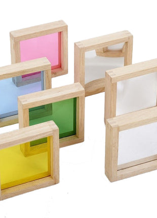 Tickit vierkante sensorische houten blokken