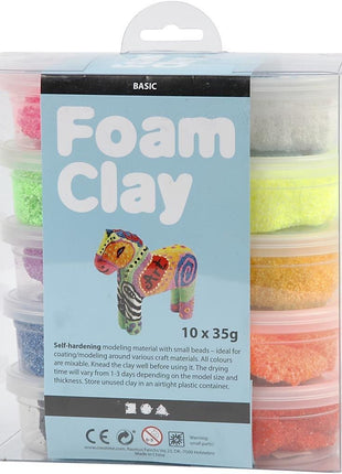Foam Clay set van 10 x 35gram