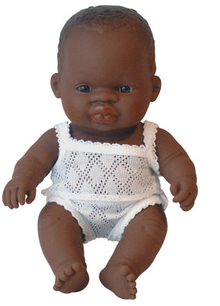 Miniland pop Afrikaanse jongen 21cm