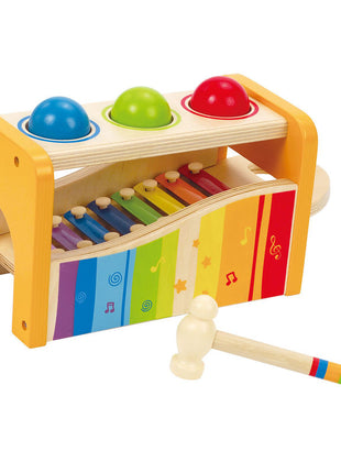 Hape pound and tap bench xylofoon