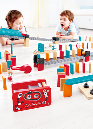 Hape robot factory domino kinderen spelen