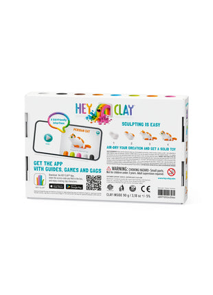 Hey Clay Fluffy Pets Chihuahua, Muis & Perzische kat 6 potjes