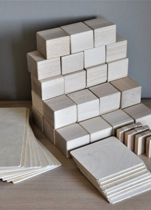 Just Blocks small pack 74 houten blokken inhoud