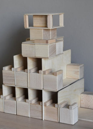 Just Blocks small pack 74 houten blokken constructie